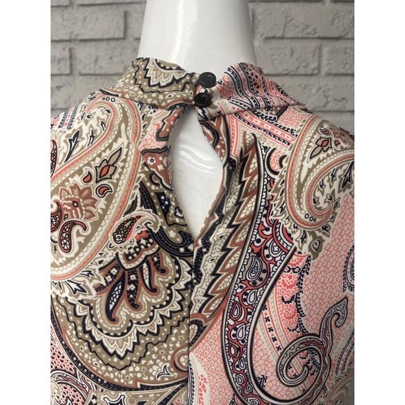 Tommy Hilfiger Multicolored Paisley Print Blouse Size M - Picture 6 of 9
